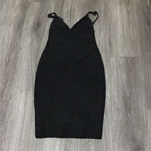 Dance & Marvel Black Bodycon Midi Dress